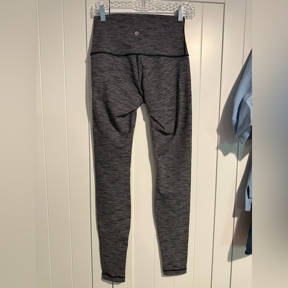 Lululemon Wunder Under Pant (Hi-Rise) Luon Variegated Knit Black Heathered Black - Picture 8 of 8